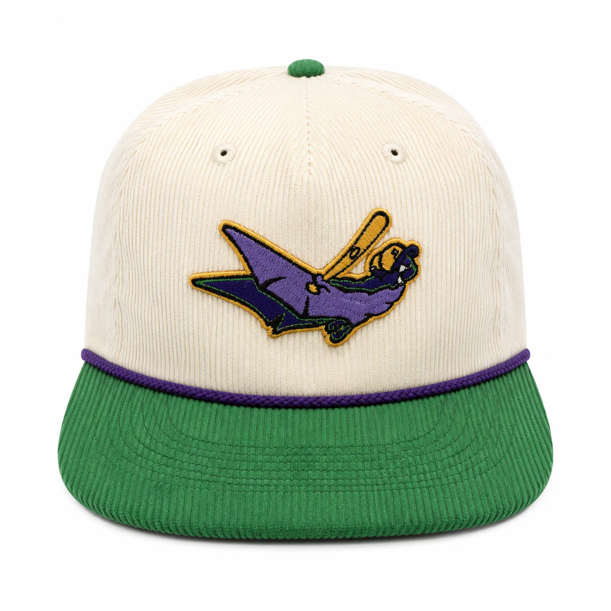 Louisville Bats Official League x Riverbats Corduroy Hat Adjustable (Cream)