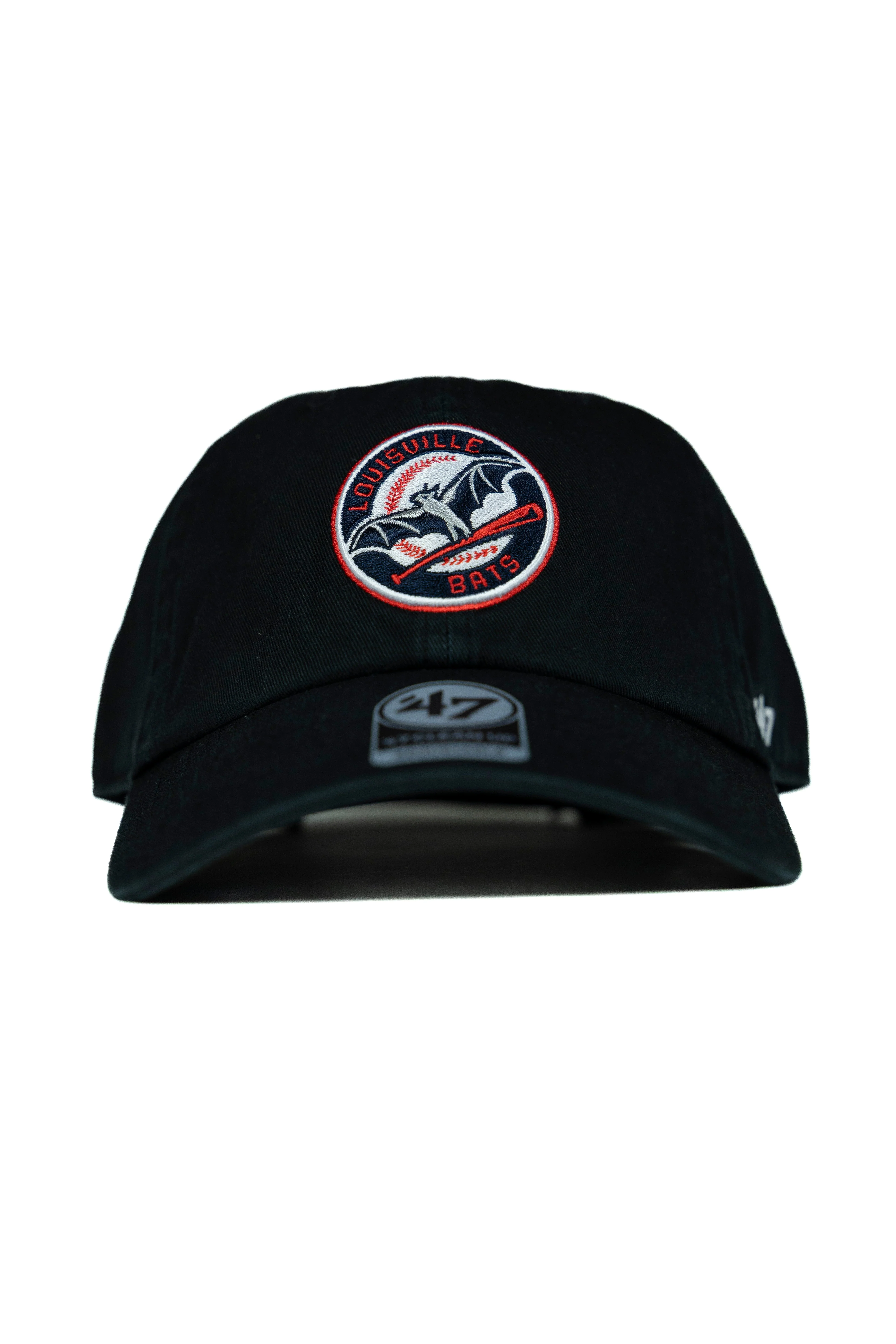 Louisville Bats Primary Logo Clean Up Cap (Black)