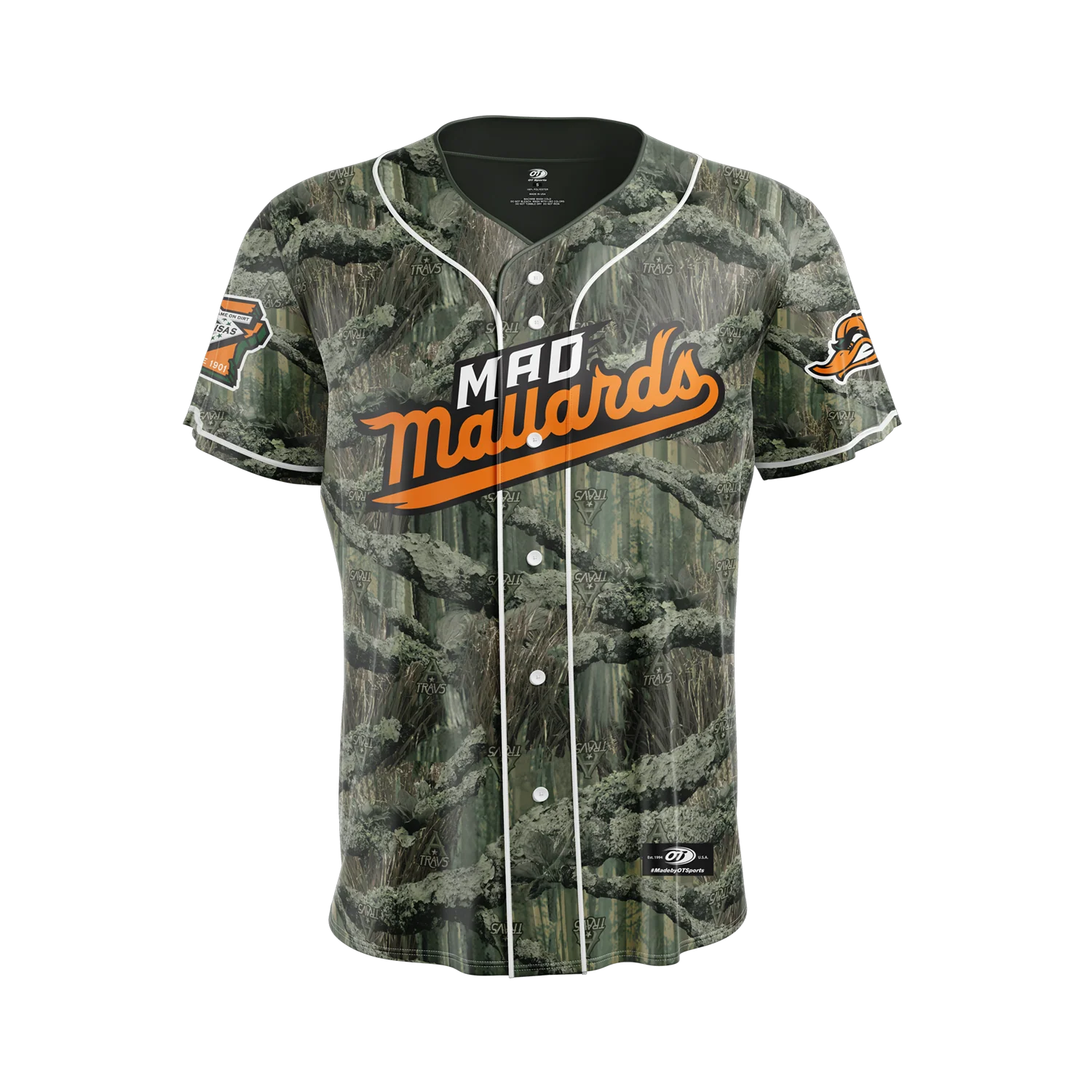 Mad Mallards OT Sports Youth Camo Replica Jersey