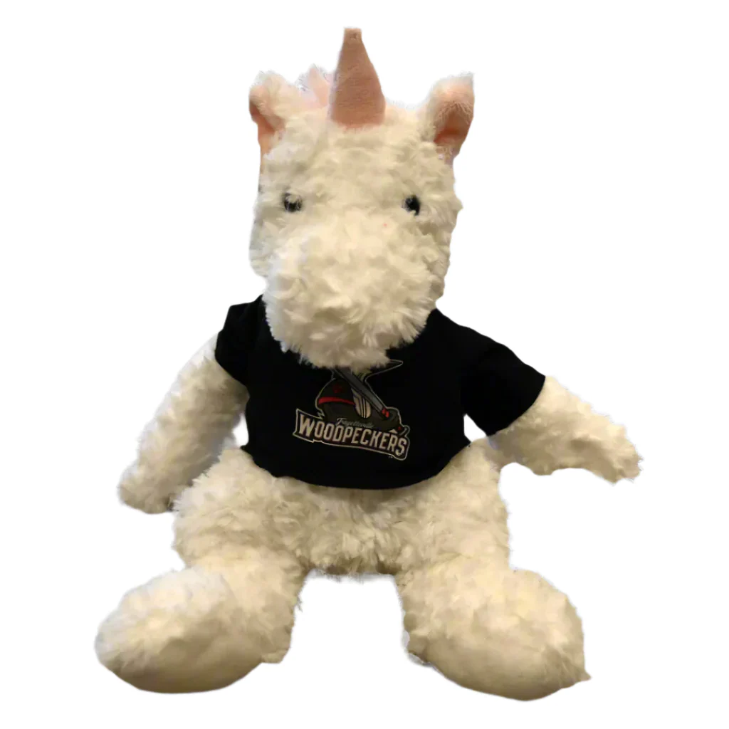 Fayetteville Woodpeckers Mascot Factory Cuddle Buddy Unicorn Plush