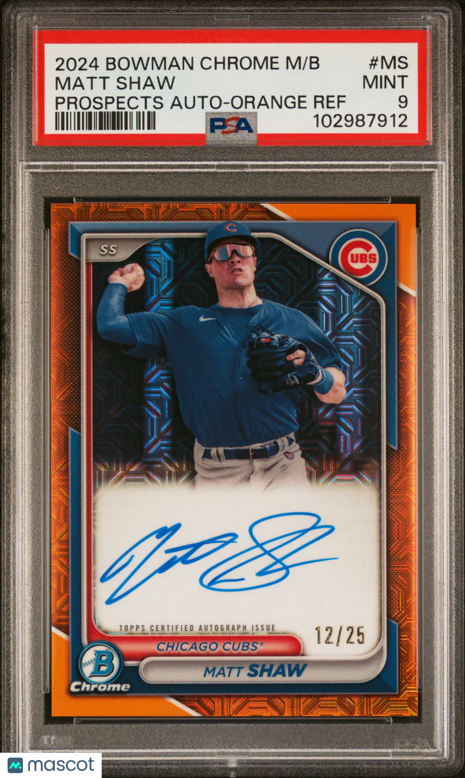 Matt Shaw 2024 Bowman Mega Autographs #MS Prospec