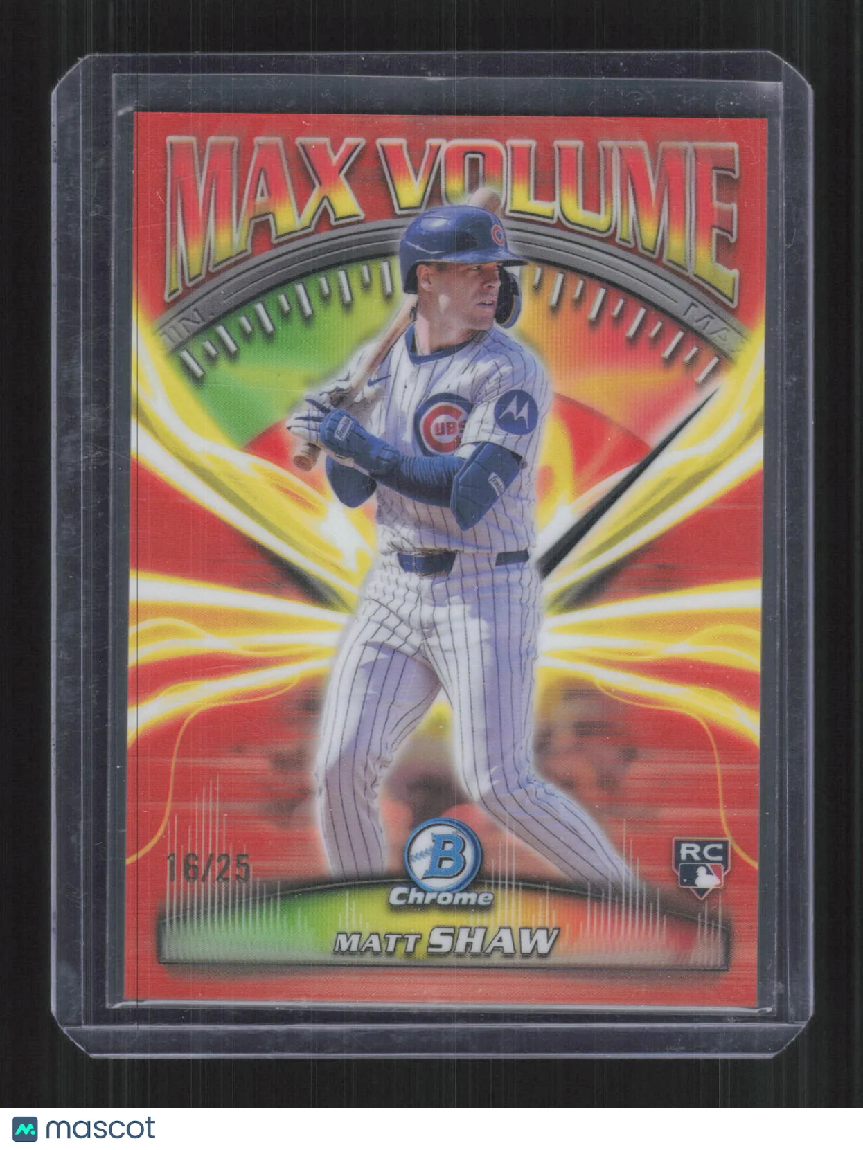 Matt Shaw 2025 Bowman Chrome Max Volume Orange Re