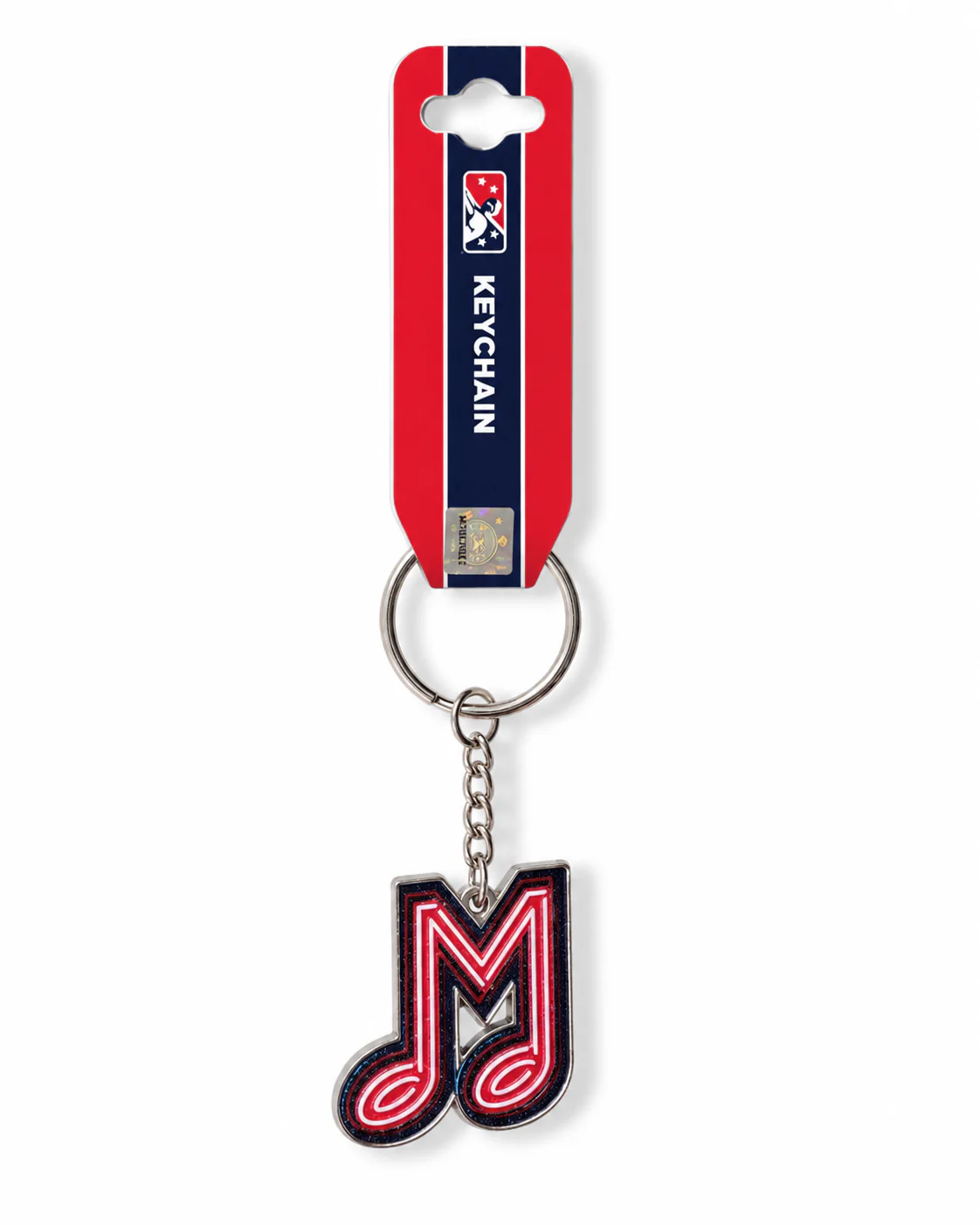 Music M Logo Keychain