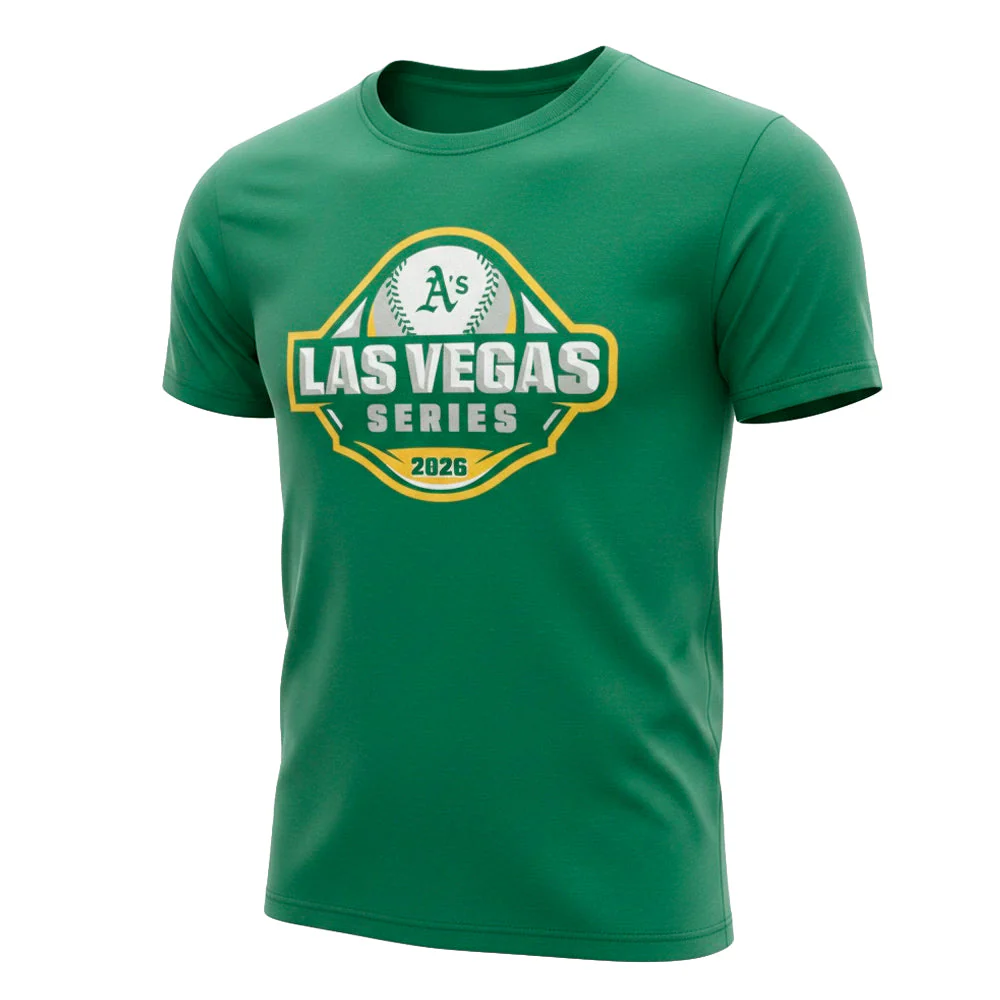 Men's '47 Brand Athletics Las Vegas Series 2026 Green Short Sleeve T-Shirt