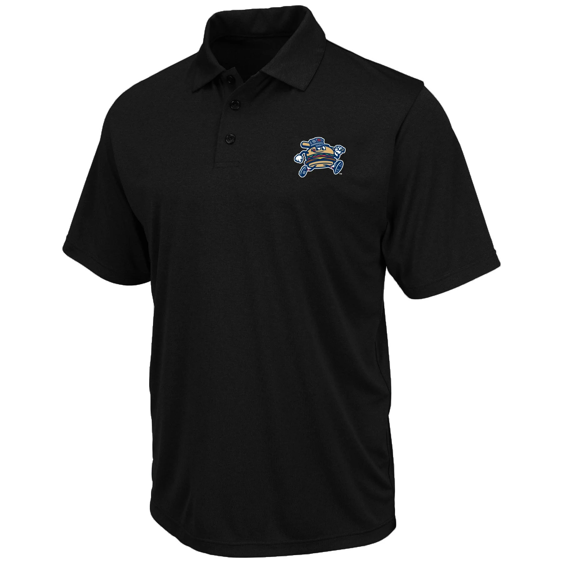 Men's Big & Tall Black Birdseye Polo