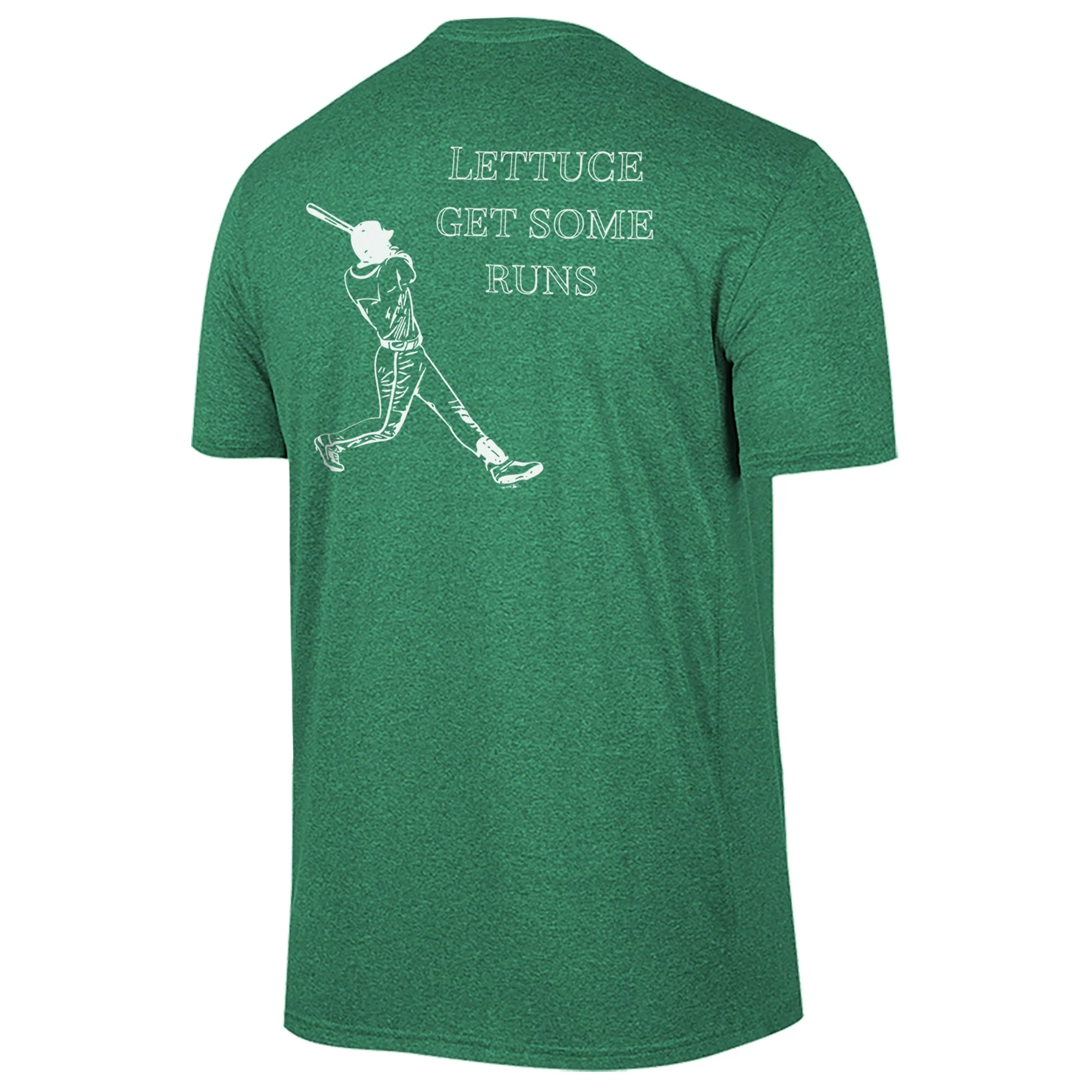 Men's Green "Lettuce Get Some Runs" Tee - Image 3