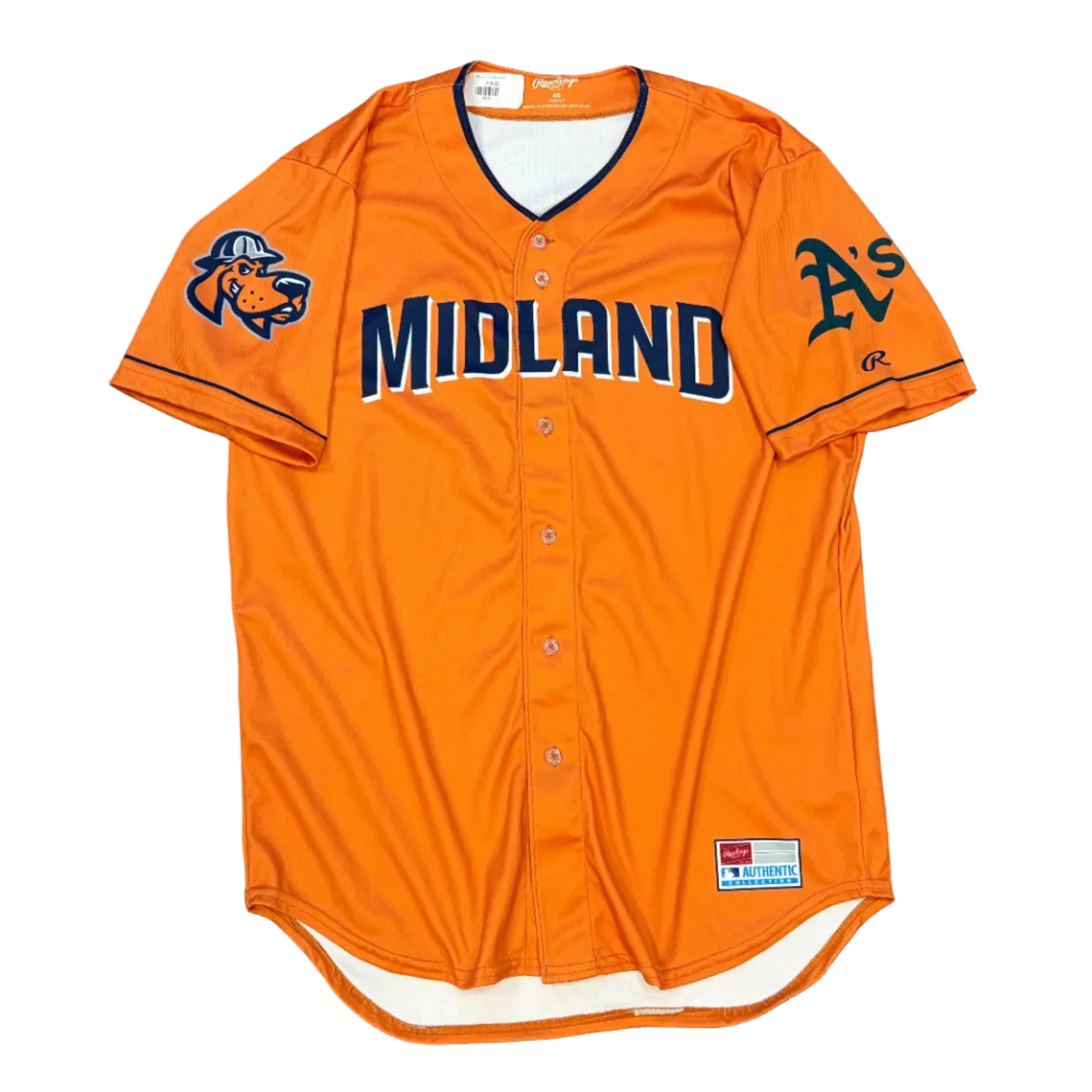 Midland RockHounds Rawlings Authentic Road Jersey - Image 2