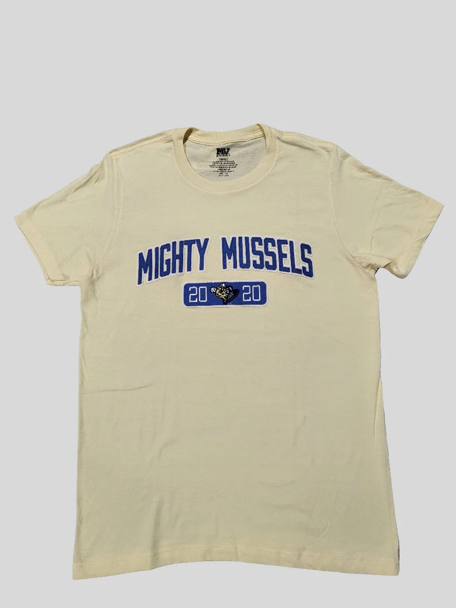 Mighty Mussels Sunray Yellow Applique Tee