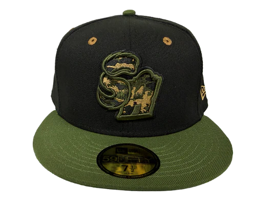 Missions Military Appreciation Black/Green 5950 Cap - Image 2