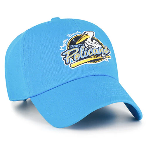 Myrtle Beach Pelicans 47 Brand Glacier Blue Primary Adjustable Clean Up Cap - Image 2