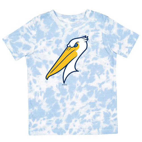 Myrtle Beach Pelicans Bimm Ridder Toddler Sky Blue Alternate Tie Dye Tee