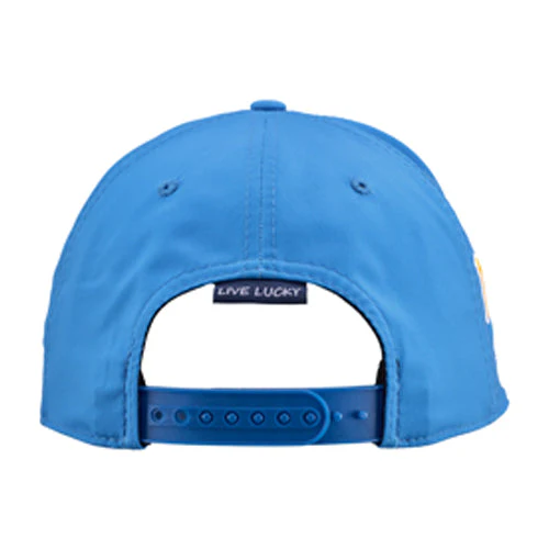 Myrtle Beach Pelicans Black Clover Pelican Blue Perfect Game Game Logo Adjustable Cap - Image 5