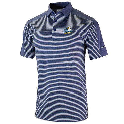 Myrtle Beach Pelicans Columbia Sportswear Navy Primary In Contention Omni Wick Polo