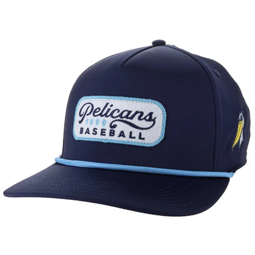 Myrtle Beach Pelicans Legacy Headwear Navy Alternate Patch Caddy Adjustable Cap