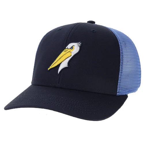 Myrtle Beach Pelicans Legacy Headwear Navy/Carolina Blue Alternate Mid Pro Snapback Adjustable Cap