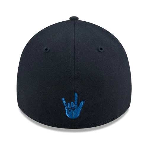 Myrtle Beach Pelicans New Era 39Thirty American Sign Language "P" Stretch Fit Cap - Image 4