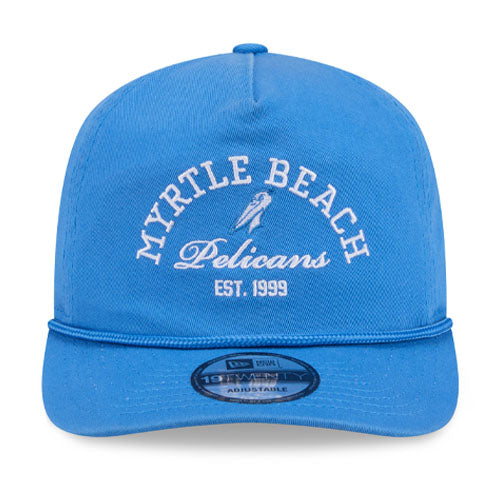 Myrtle Beach Pelicans New Era Air Force Blue 19Twenty Stacked Alternate Snapback Cap - Image 3