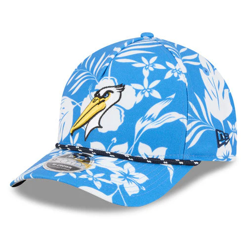 Myrtle Beach Pelicans New Era Air Force Blue 9Forty Alternate Floral Adjustable Snapback Cap