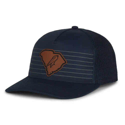 Myrtle Beach Pelicans Outdoor Cap Navy Alternate SC Leather Patch Snapback Cap