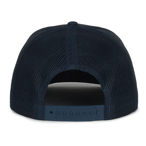 Myrtle Beach Pelicans Outdoor Cap Navy Alternate SC Leather Patch Snapback Cap - Image 2