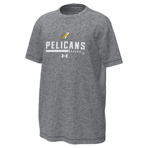 Myrtle Beach Pelicans Under Armour Youth Castlerock Heather Tech Tee