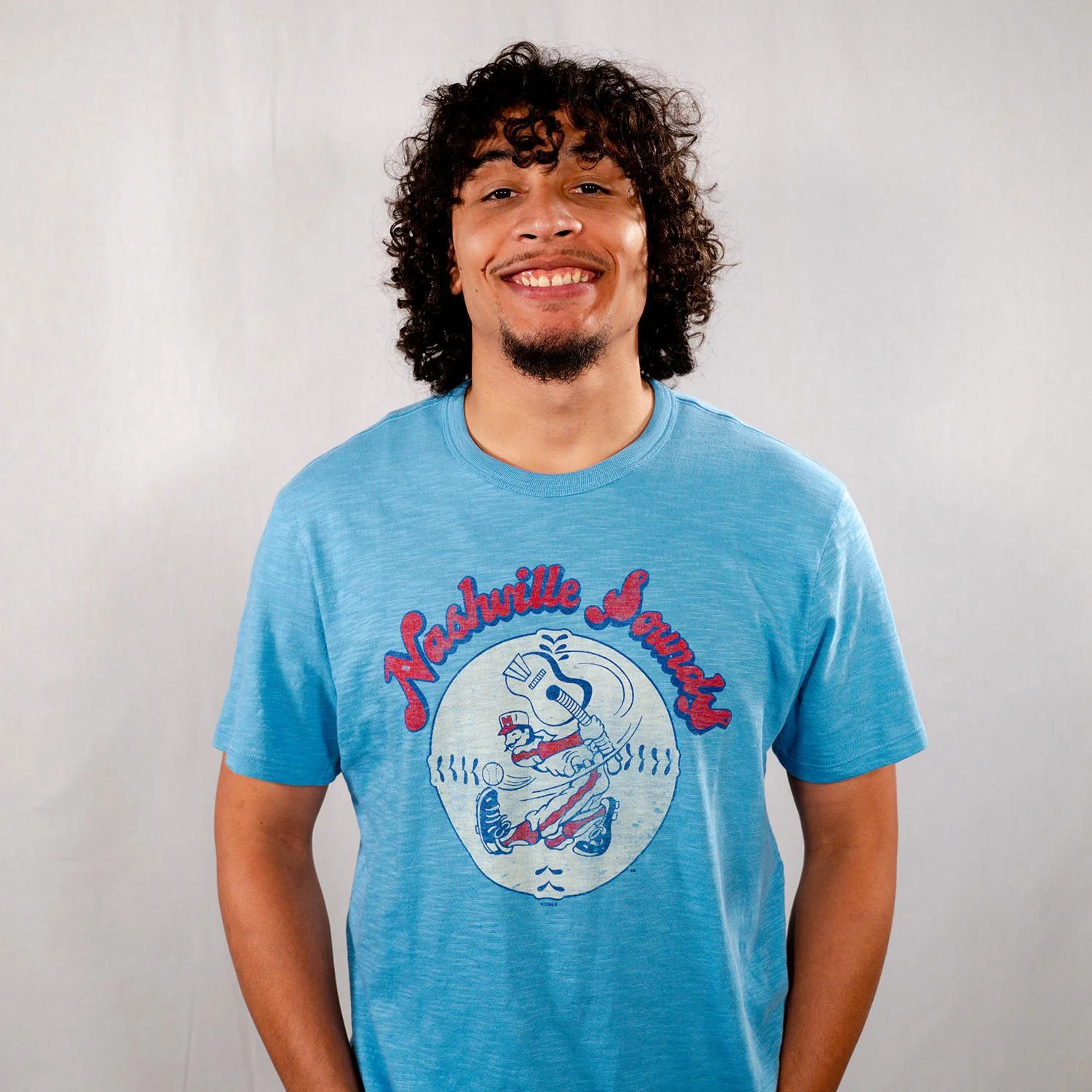 Nashville Sounds '47 Brand Carolina Throwback Scrum Tee - Image 2