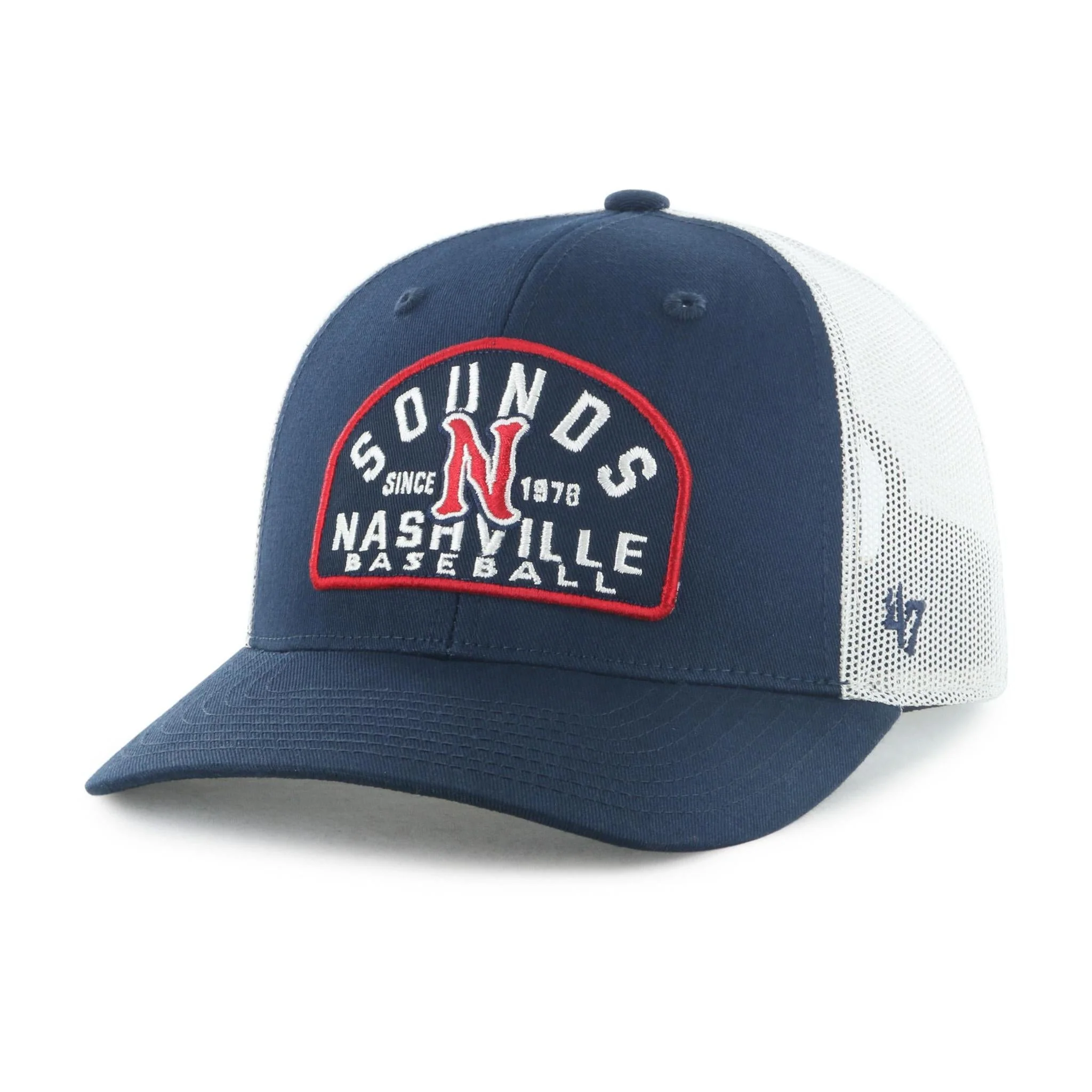 Nashville Sounds '47 Brand Navy Natural Leland Trucker Hat