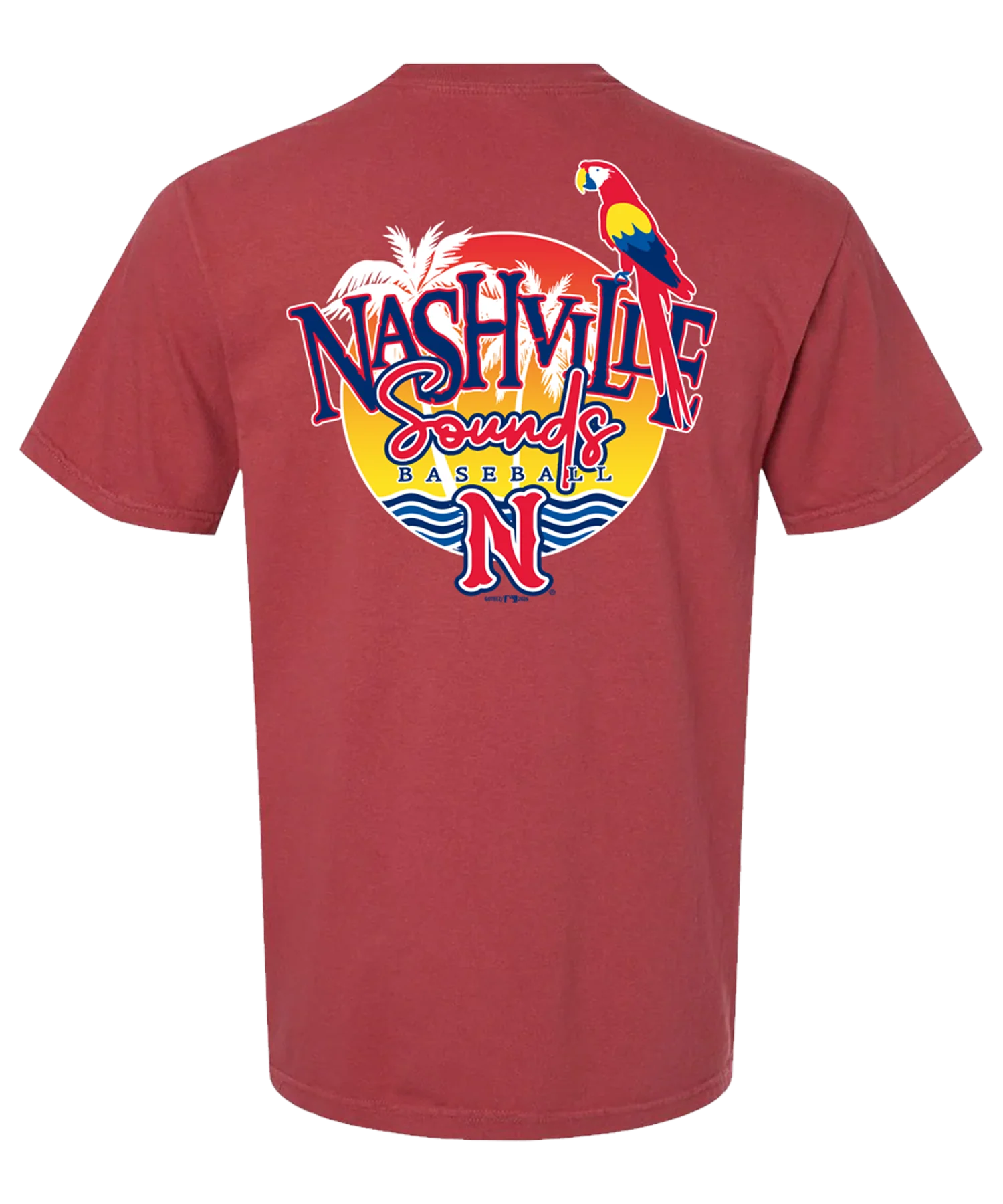 Nashville Sounds Chili Parrot Comfort Colors Tee - Image 2