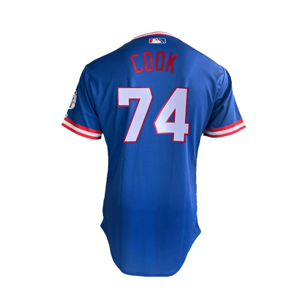 Nashville Sounds EvoShield Youth Royal Throwback Authentic Jersey - Image 4