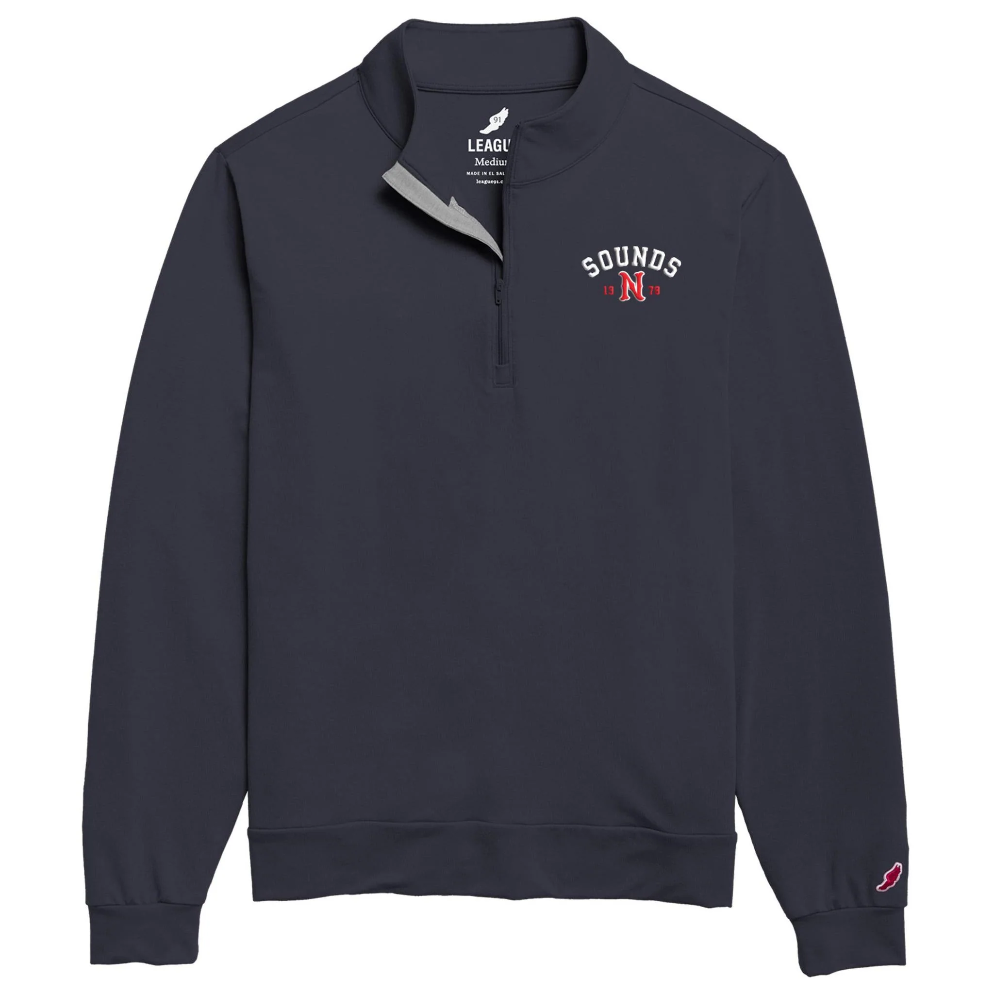 Nashville Sounds League Navy All Day 1/4 Zip Pullover