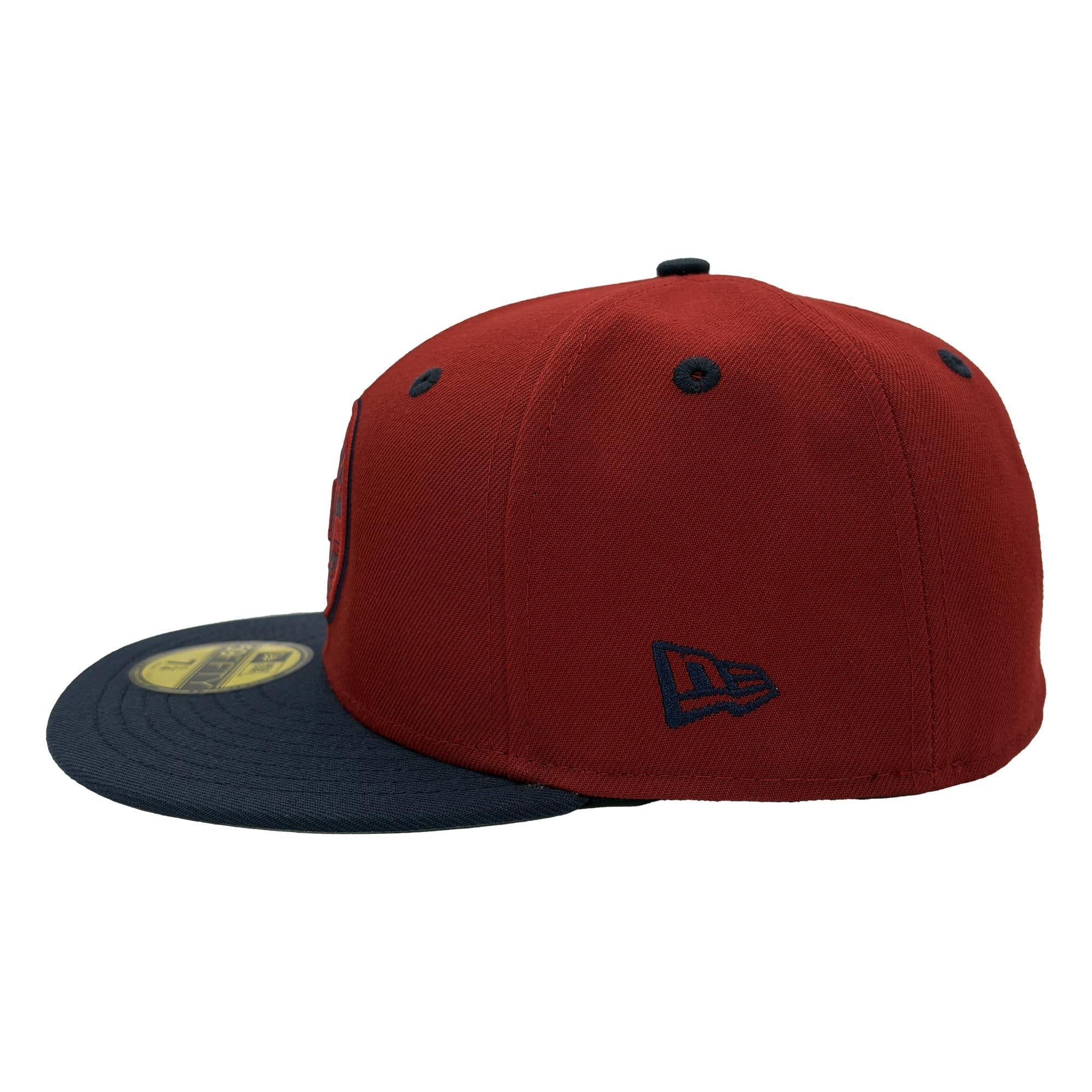 Nashville Sounds New Era 59FIFTY H Red Navy Primary Logo Hat - Image 4