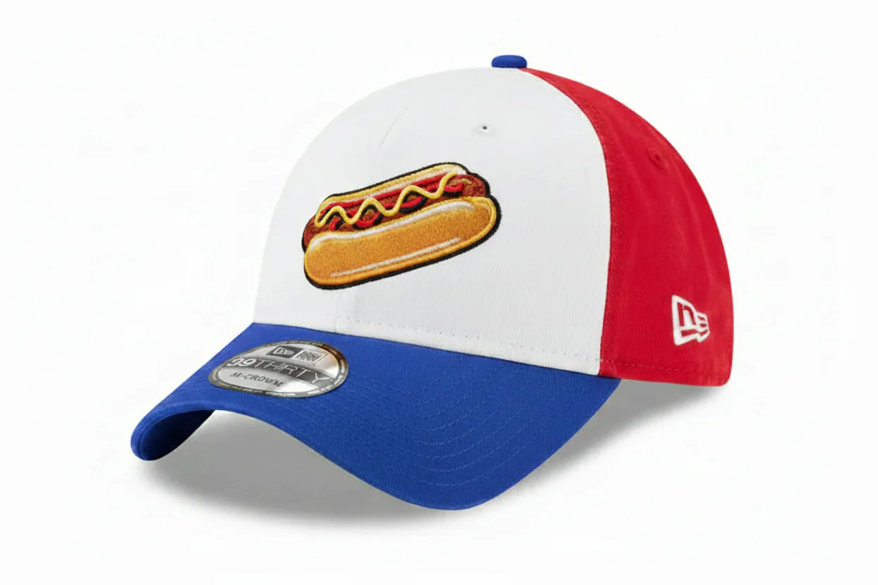 New Era 39Thirty M-Crown Reading Hot Dogs Stretch-Fit Hat
