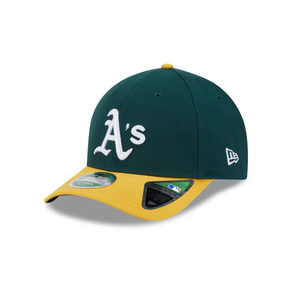 New Era Athletics Green/Yellow Player's Replica 9FORTY M-Crown Snapback Hat