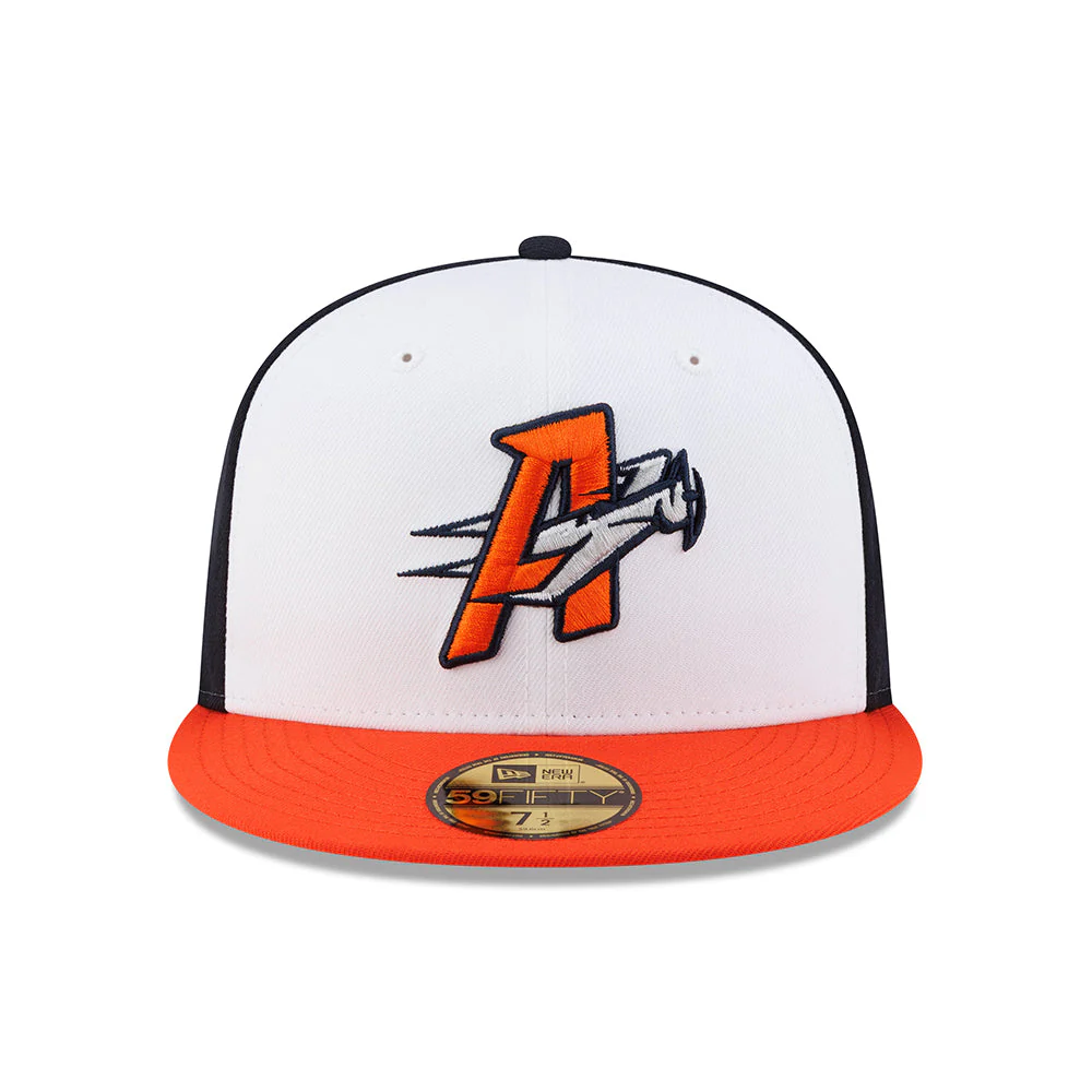 New Era Authentic Collection On-Field ALT2 A-Racer Navy/White/Orange 59FIFTY Fitted Hat - Image 2