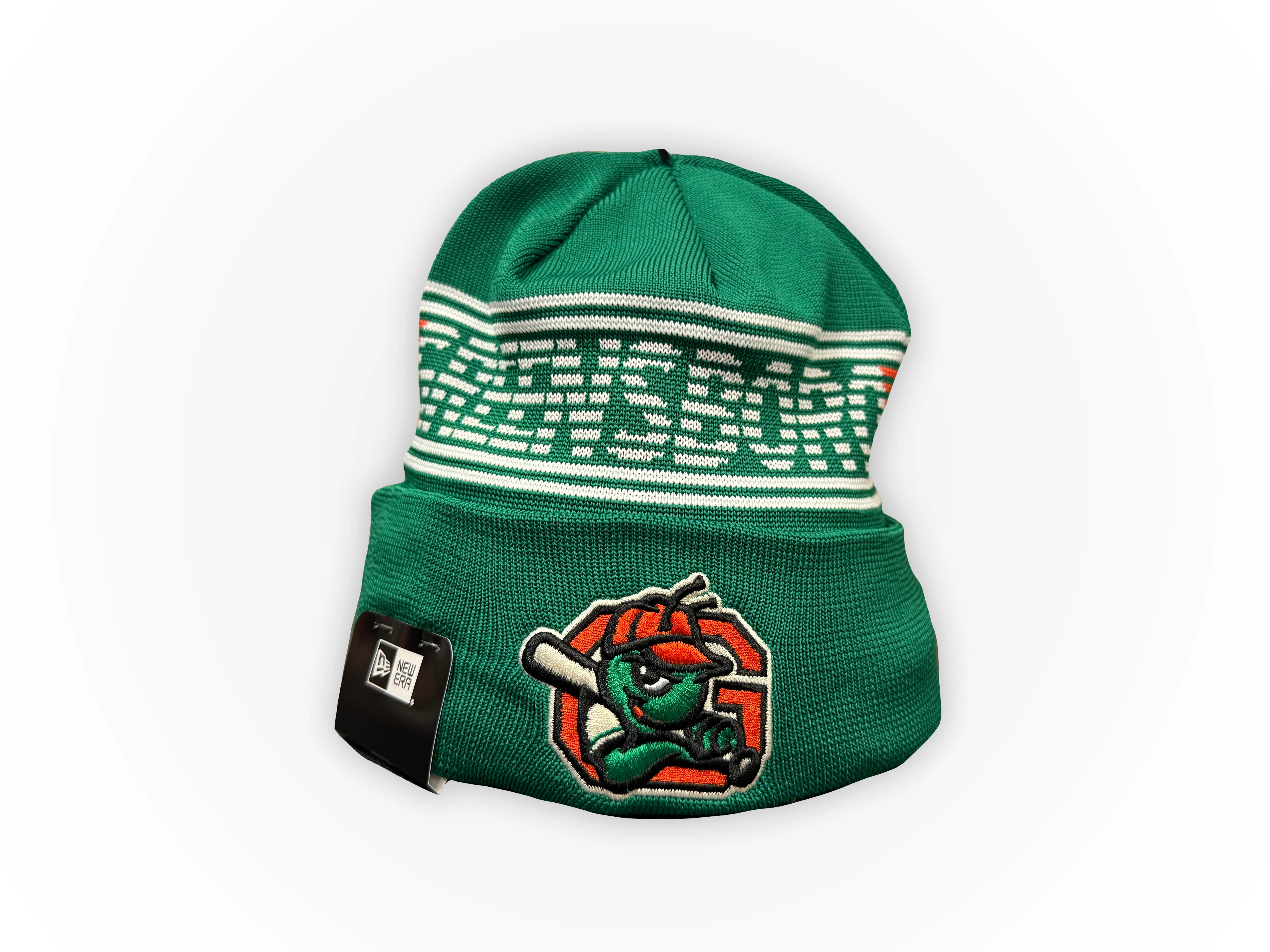 New Era Green Knit Cap w/Cuff