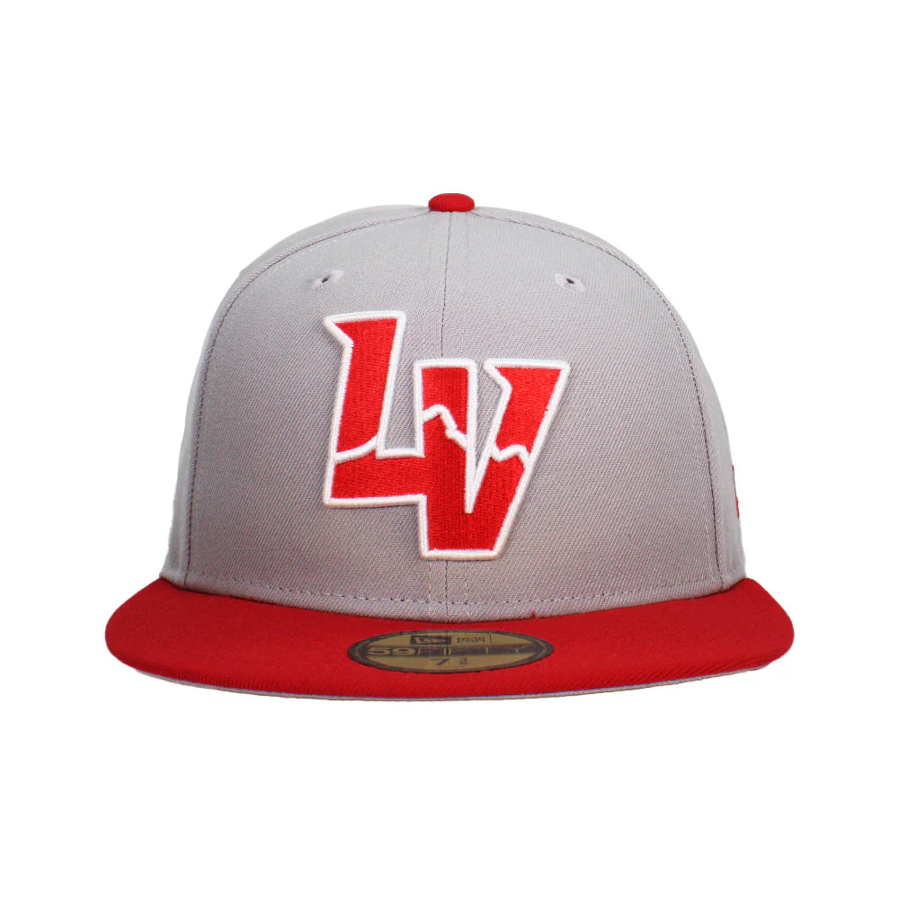 New Era LV Gray/Scarlet 59FIFTY Fitted Hat - Image 2