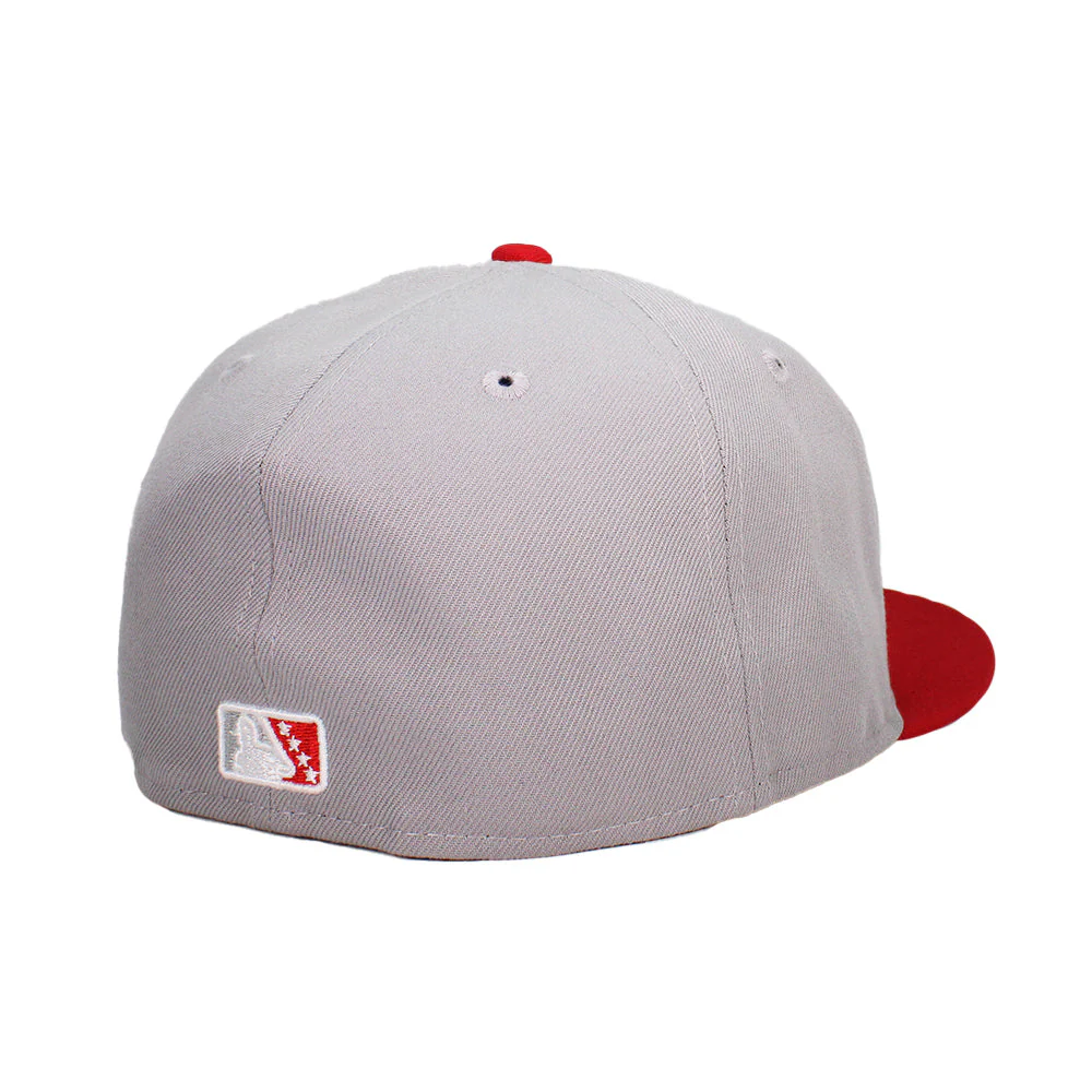 New Era LV Gray/Scarlet 59FIFTY Fitted Hat - Image 3