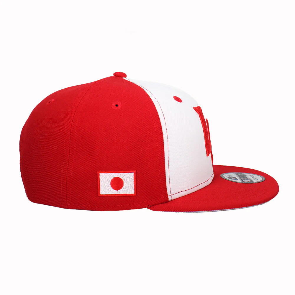 New Era LV Japan Red/White 9FIFTY Snapback Cap - Image 3