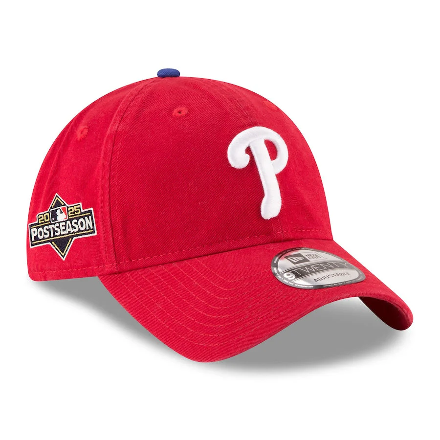 New Era 9Twenty Philadelphia Phillies Red 2025 MLB Postseason Side Patch Adjustable Hat