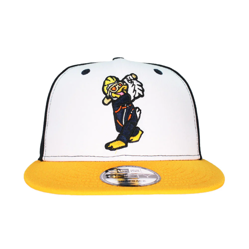 New Era Spruce White/Navy/Gold 9FIFTY Snapback Cap - Image 2