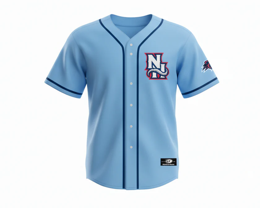 New Hampshire Fisher Cats Alternate Jersey Powder Blue