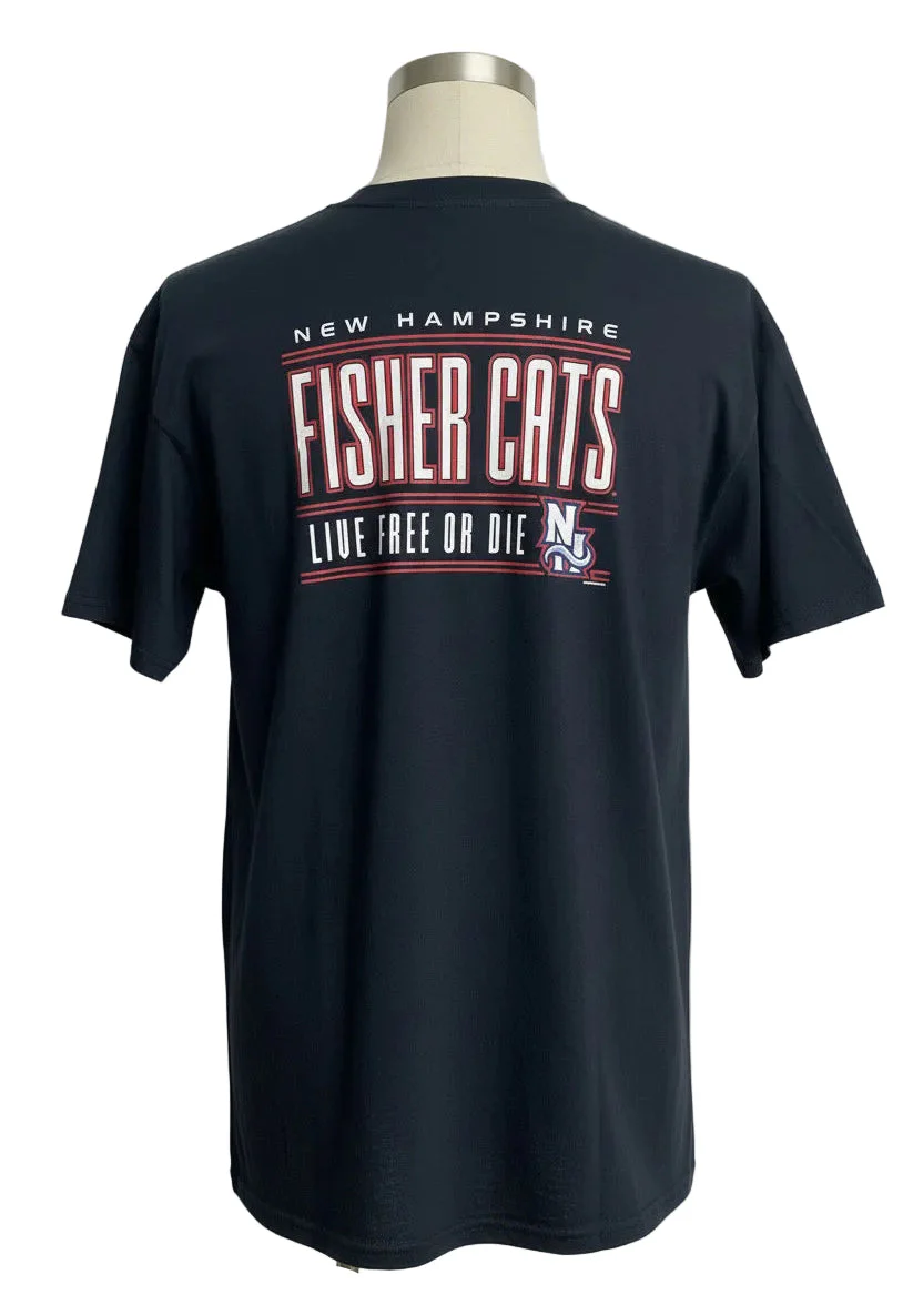 New Hampshire Fisher Cats Mens LFOD T-Shirt Black