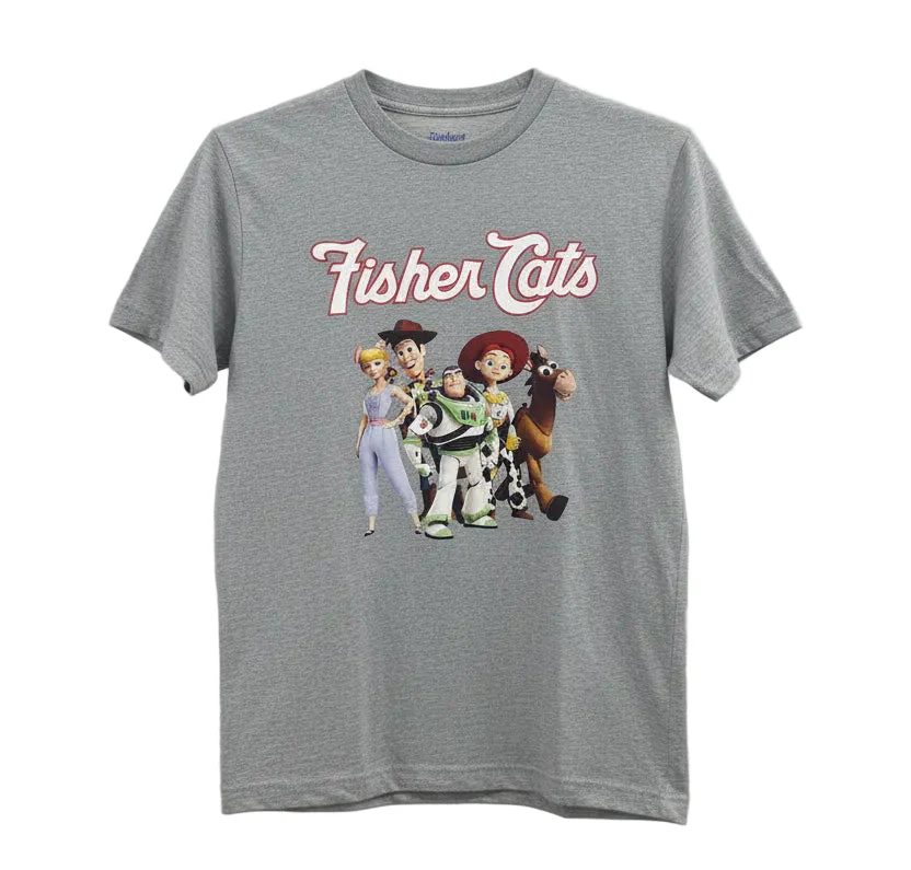 New Hampshire Fisher Cats Mens Toy Story T-Shirt Grey