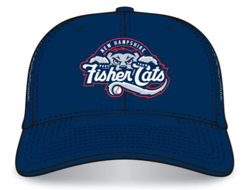 New Hampshire Fisher Cats Primary Logo Modern Trucker Adjustable Cap Navy