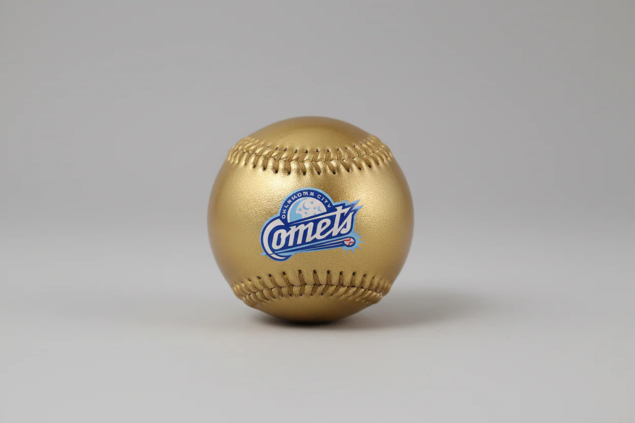 OKC Comets Gold Baseball - Image 2