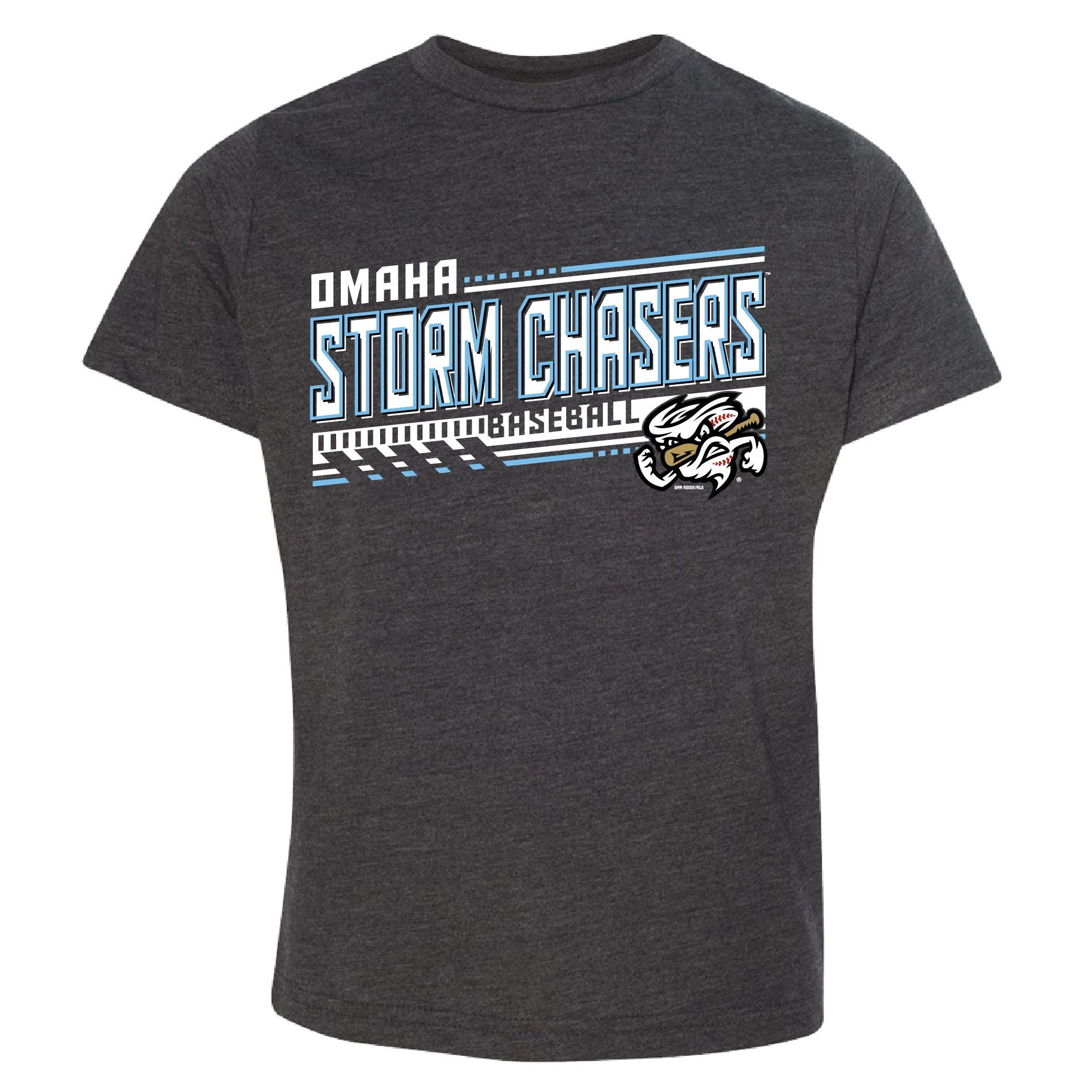 Omaha Storm Chasers Youth Bimm Ridder Vintage Smoke Minimap Vintage Tee