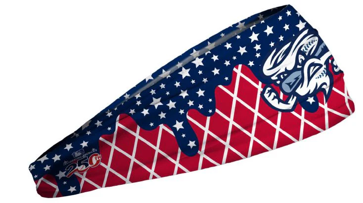 Omaha Storm Chasers JUNK Brands Patriotic Drip Headband - Image 2