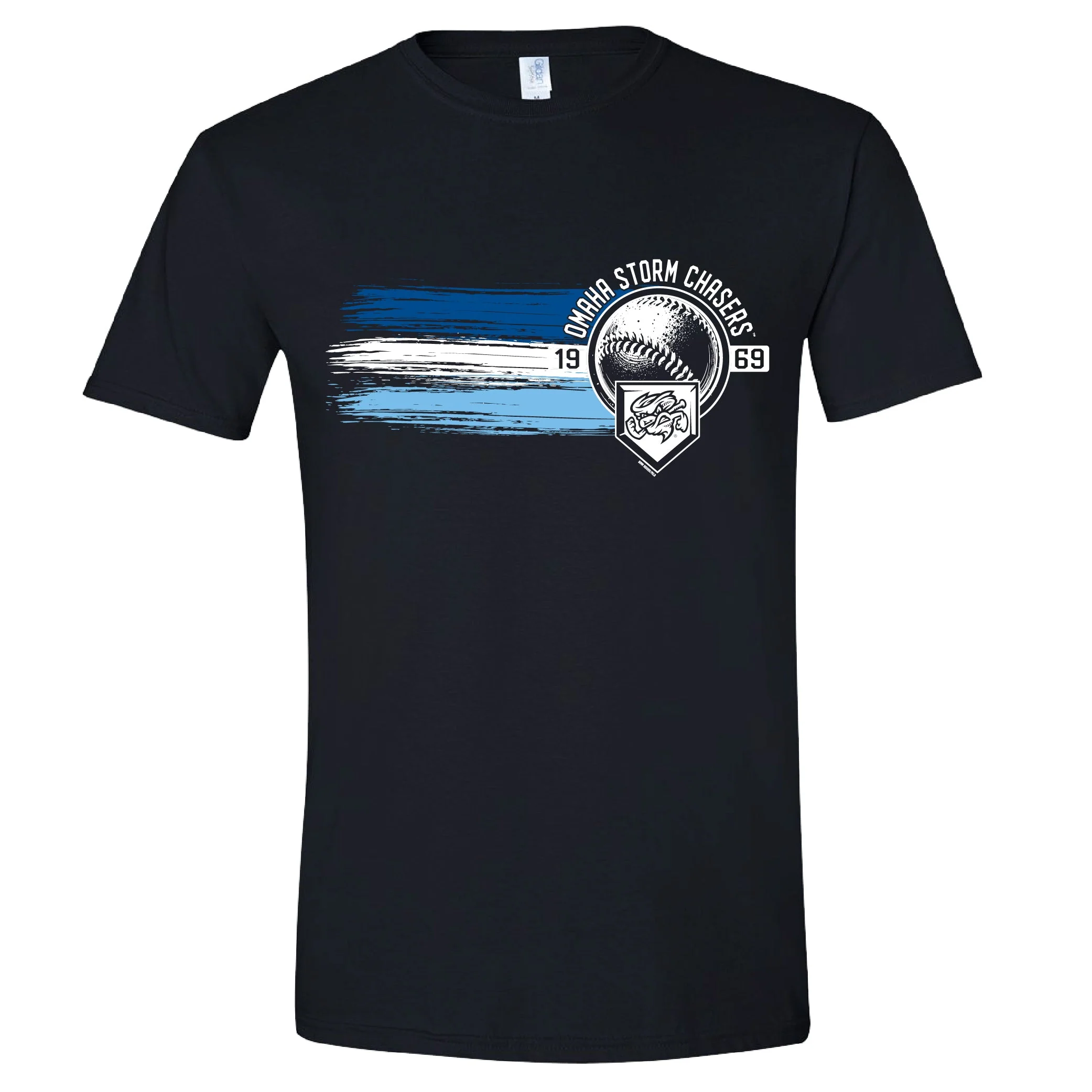 Omaha Storm Chasers Men's Bimm Ridder Black Joel Softstyle Tee