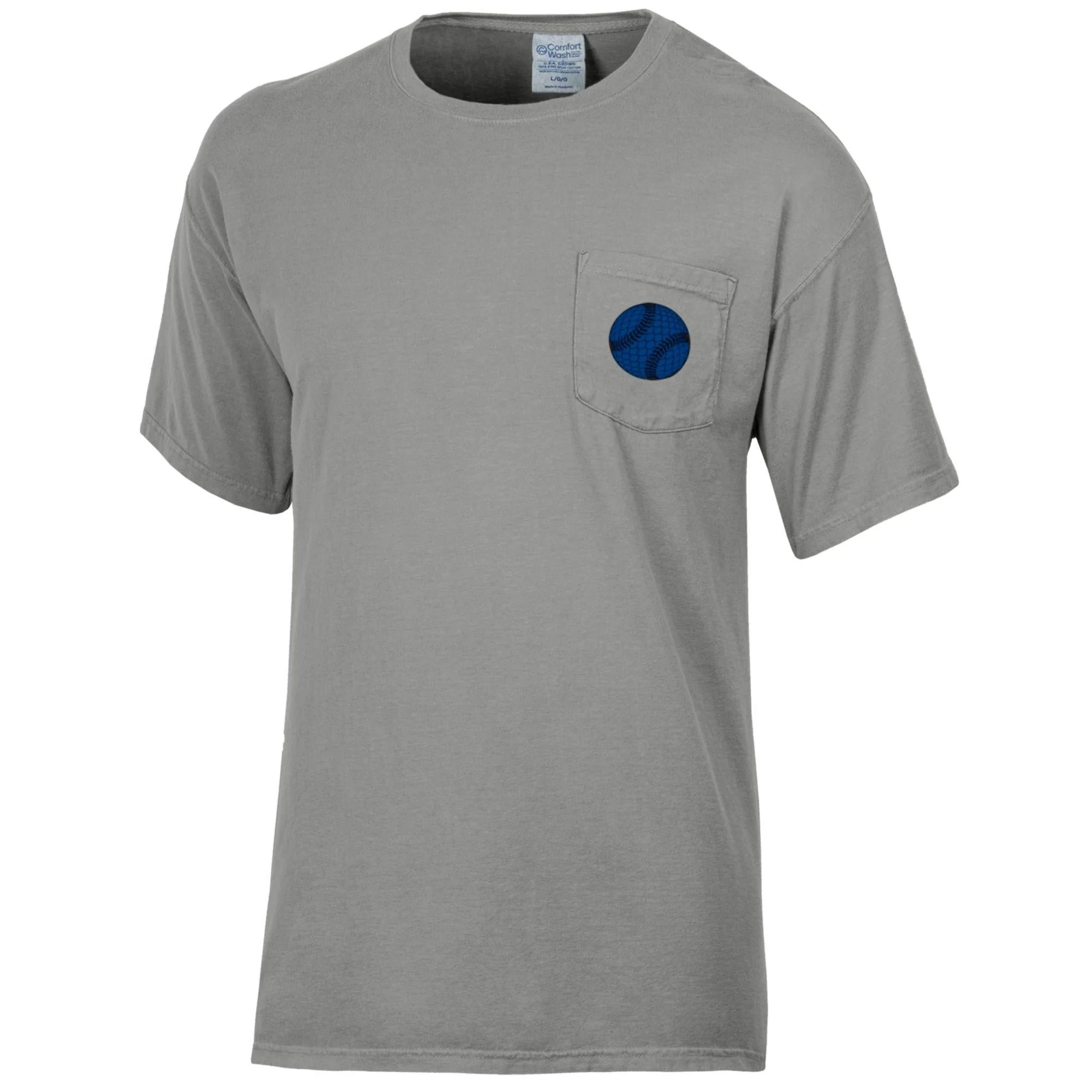 Omaha Storm Chasers Men's ComfortWash Concrete Pocket Tee - Image 2