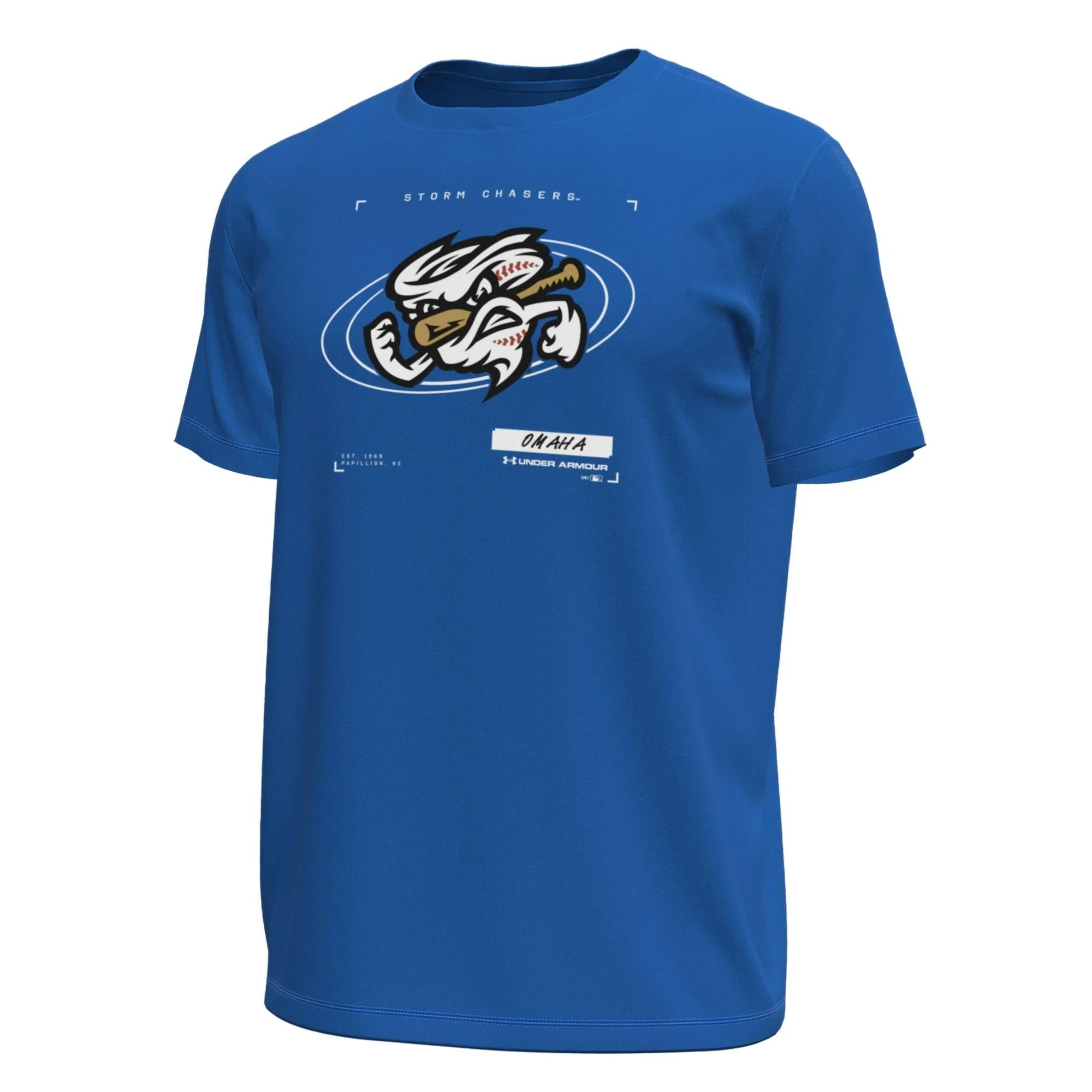 Omaha Storm Chasers Men's Under Armour Royal Tech Stretch Tee